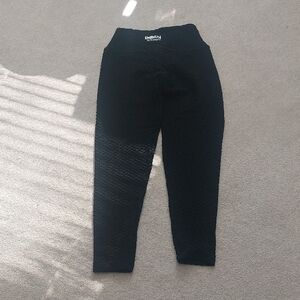 Booty by Brabants Womens Black Textured Leggings